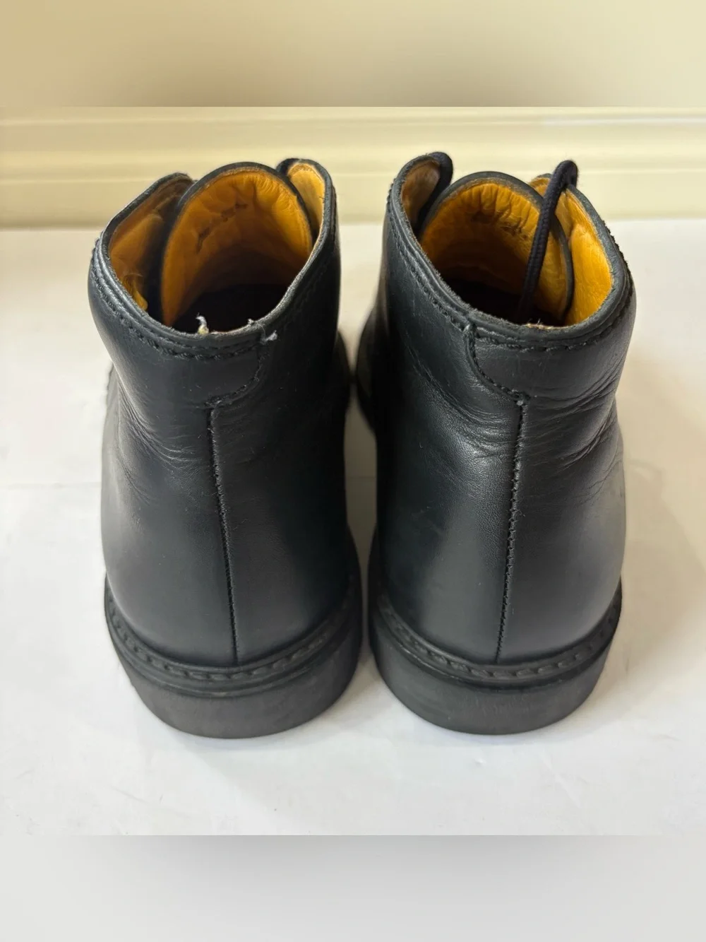 Havana Joe Mens 43 Black Leather Chukka Boots Lace Up Made in Spain
